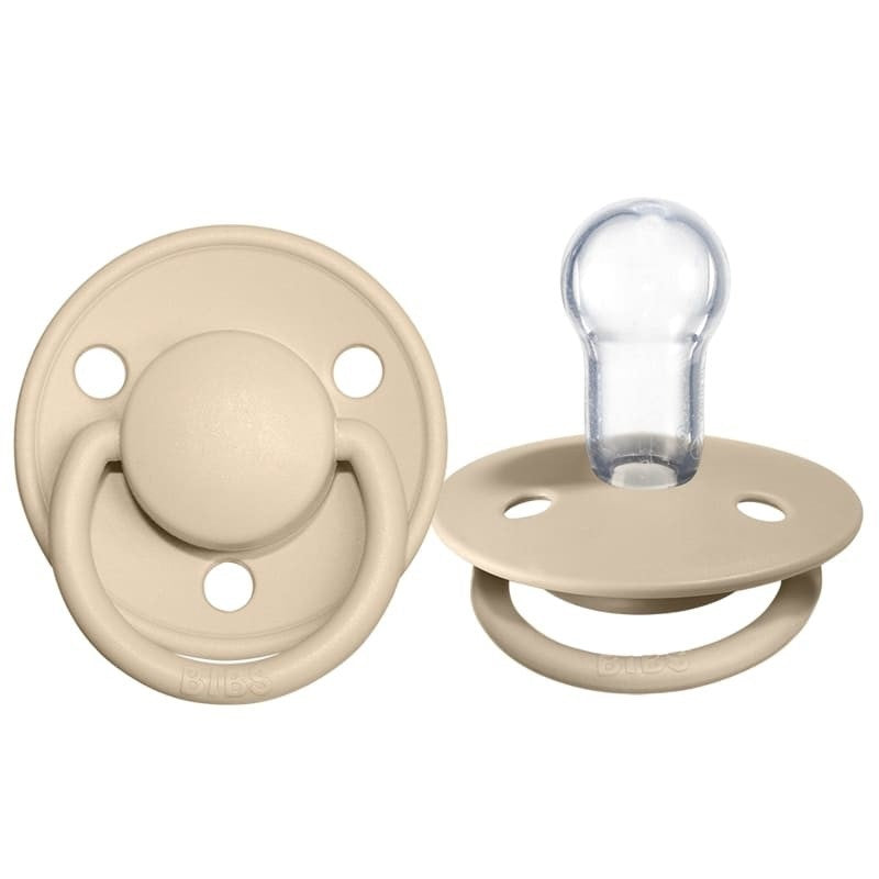 Bibs suzeta silicon tip cherry De Lux 0-3 ani, Violet