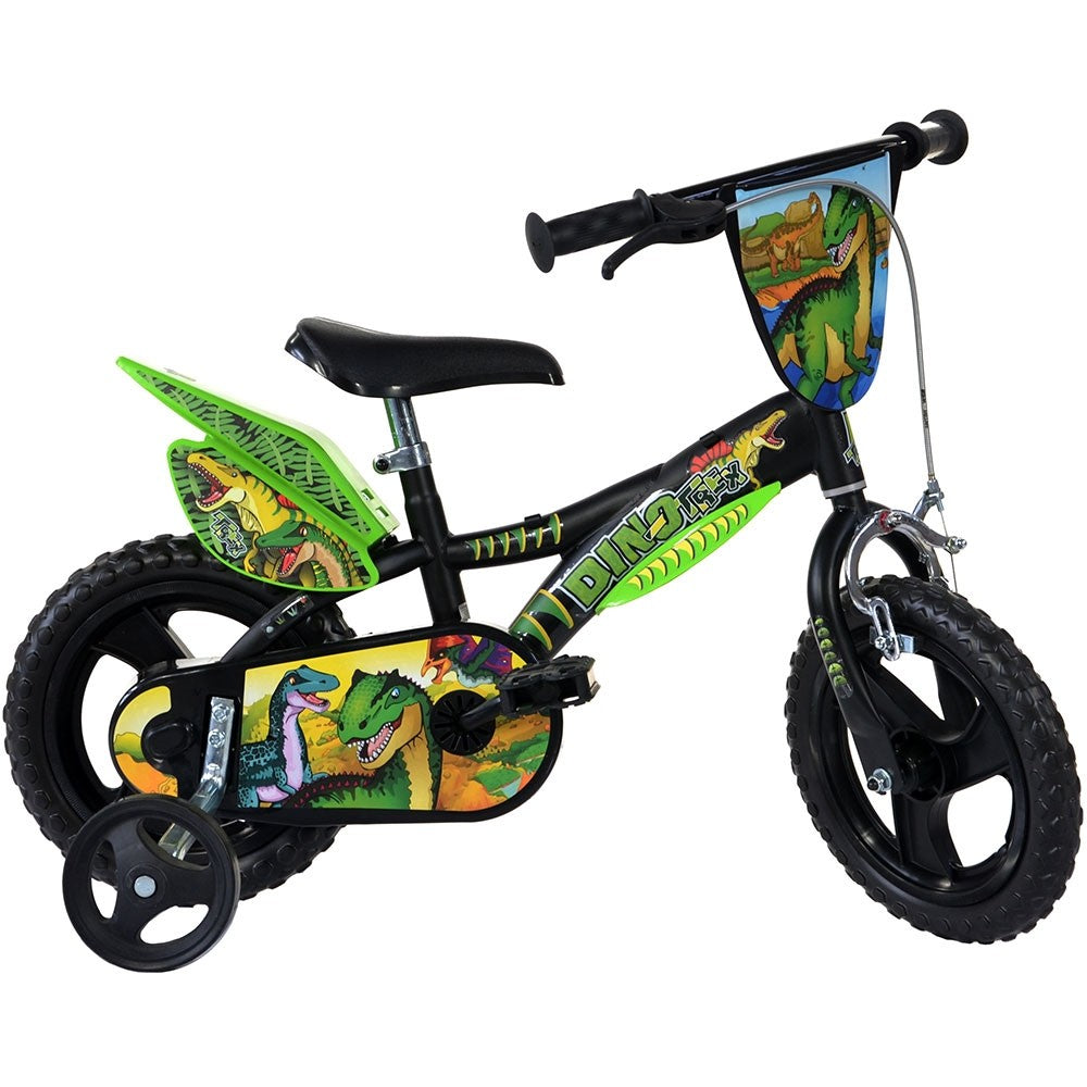 Dino Bikes bicicleta copii 12" pentru 3 ani+ Dinosaur