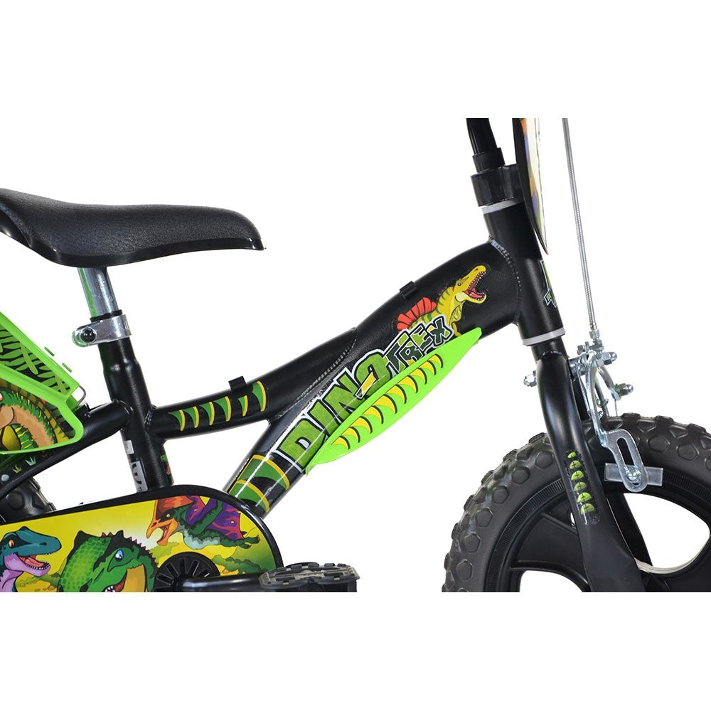 Dino Bikes bicicleta copii 12" pentru 3 ani+ Dinosaur