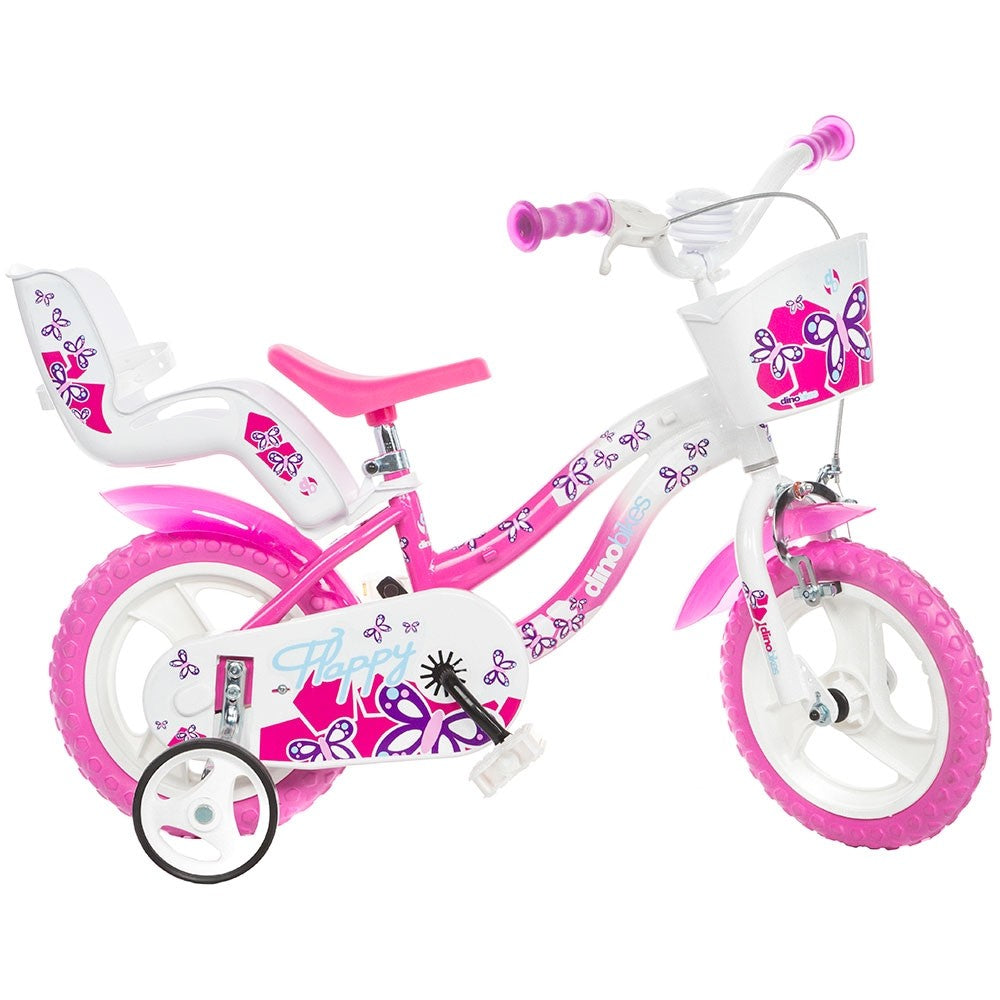 Dino Bikes bicicleta copii 12" Flappy roz 3-5 ani Imagine principală a produsului