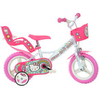 Dino Bikes bicicleta copii 12" pentru 3 ani+ Hello Kitty
