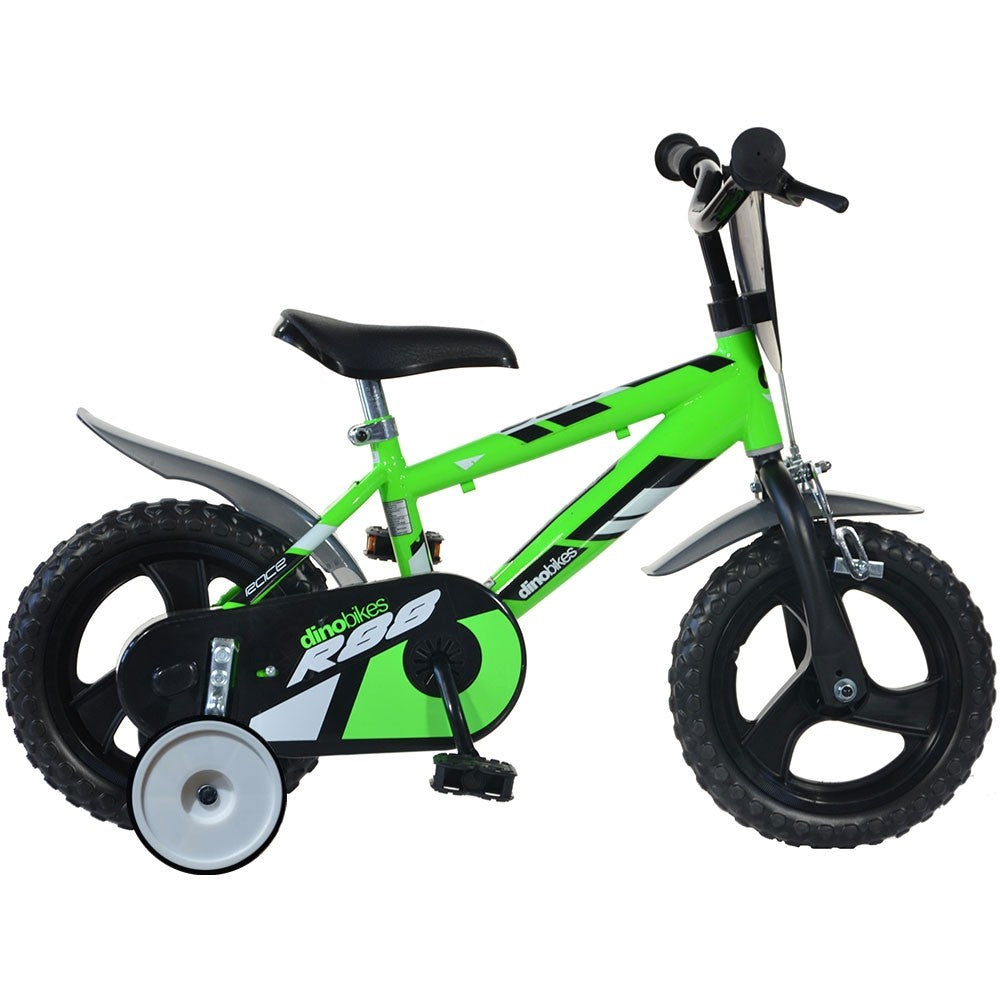 Dino Bikes bicicleta copii 12" pentru 3 ani+ R88 verde Imagine principală a produsului