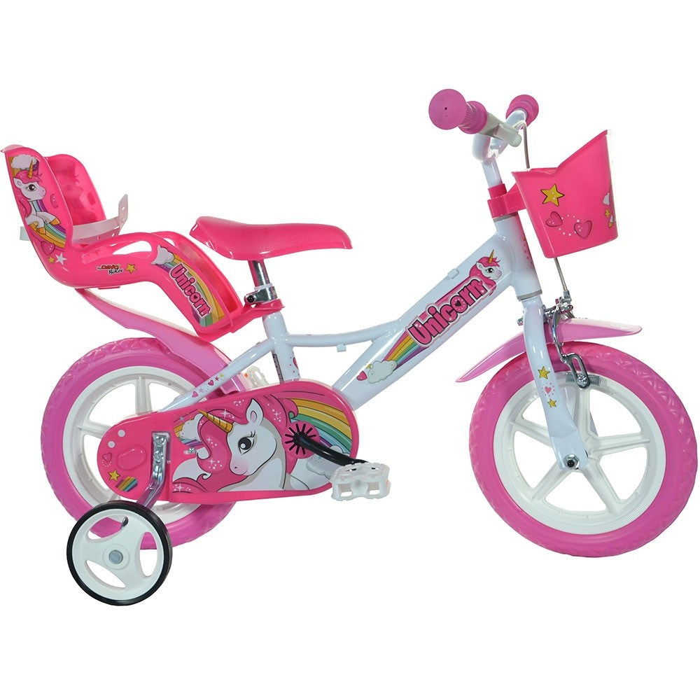 Dino Bikes bicicleta copii 12" pentru 3 ani+ Unicorn Imagine principală a produsului
