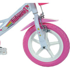 Dino Bikes bicicleta copii 12" pentru 3 ani+ Unicorn