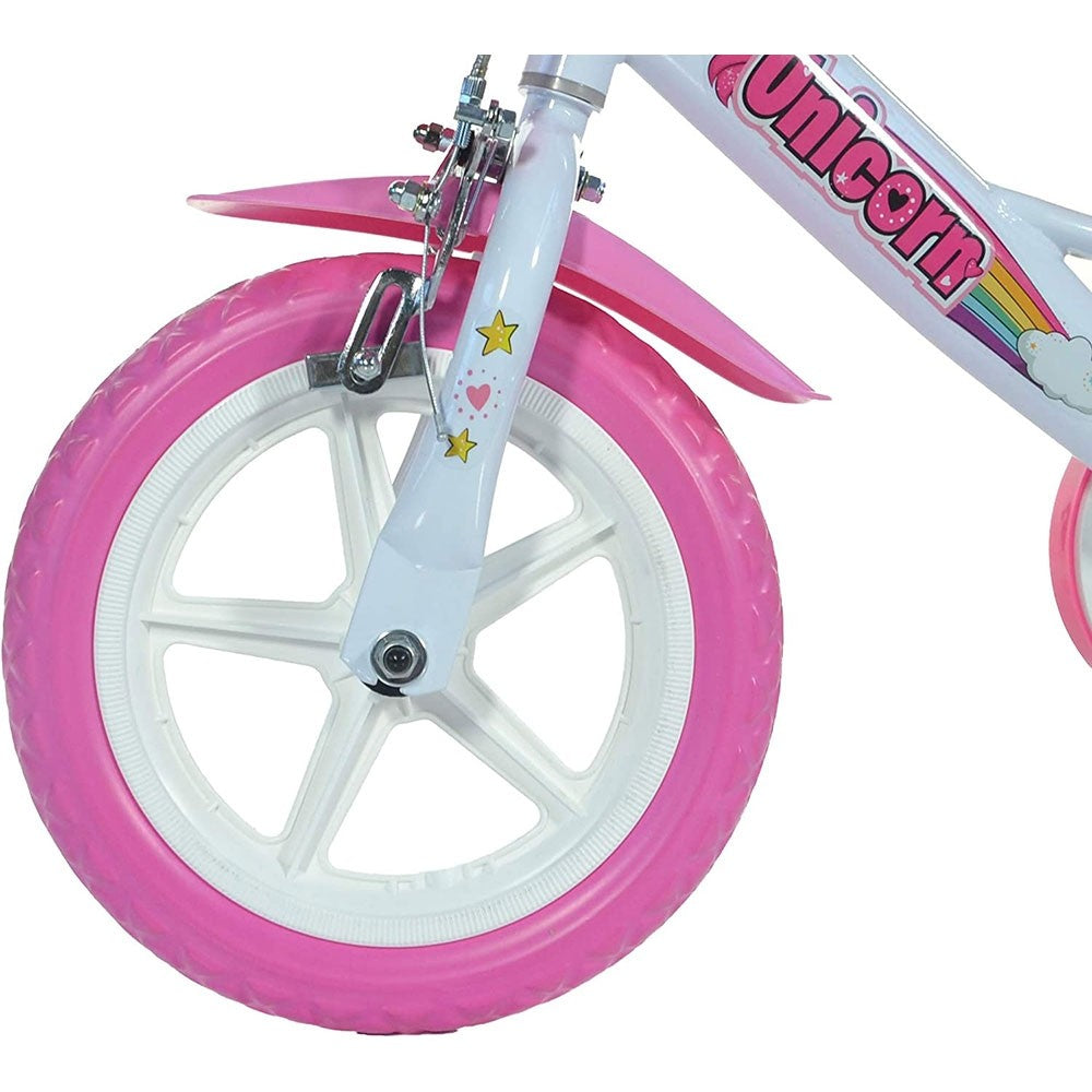 Dino Bikes bicicleta copii 12" pentru 3 ani+ Unicorn