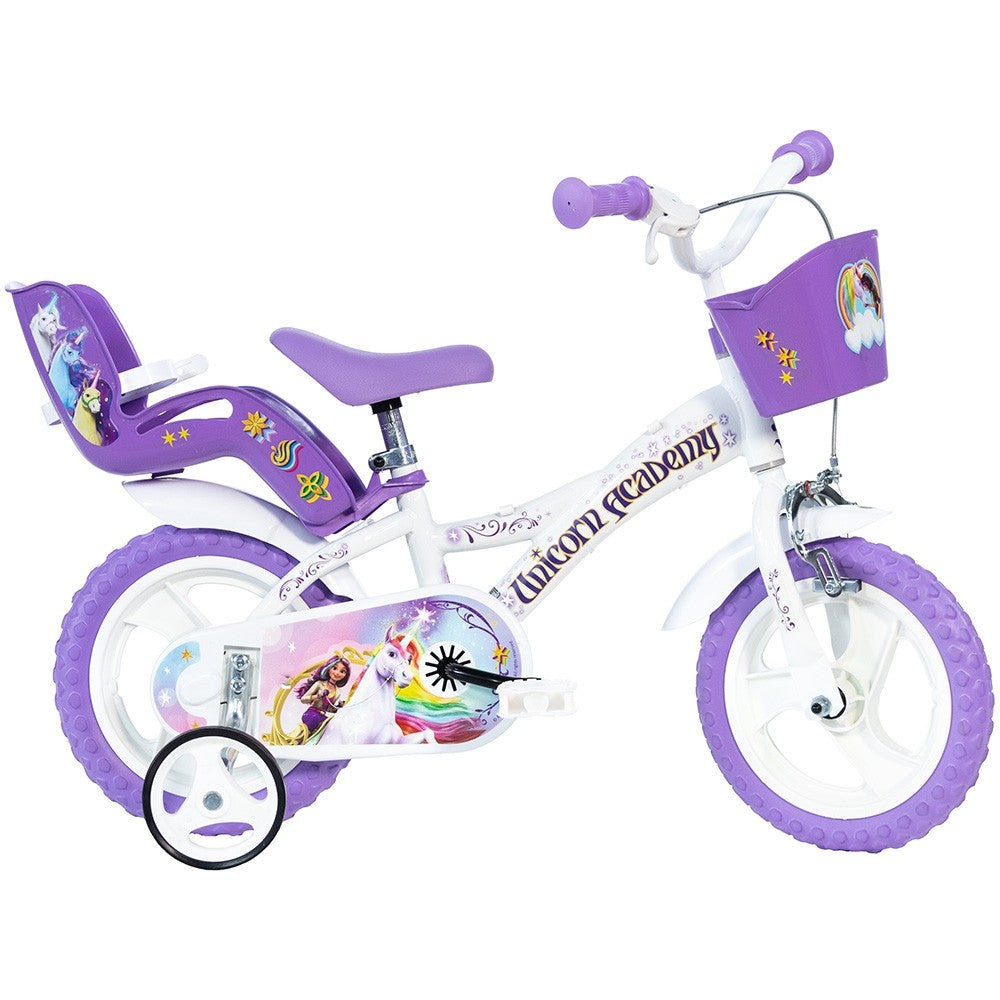 Dino Bikes bicicleta copii 12" Unicorn Academy 3-5 ani Imagine principală a produsului