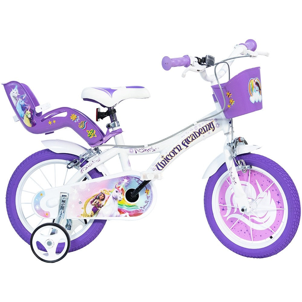 Dino Bikes bicicleta copii 14" Unicorn Academy 4-7 ani Imagine principală a produsului