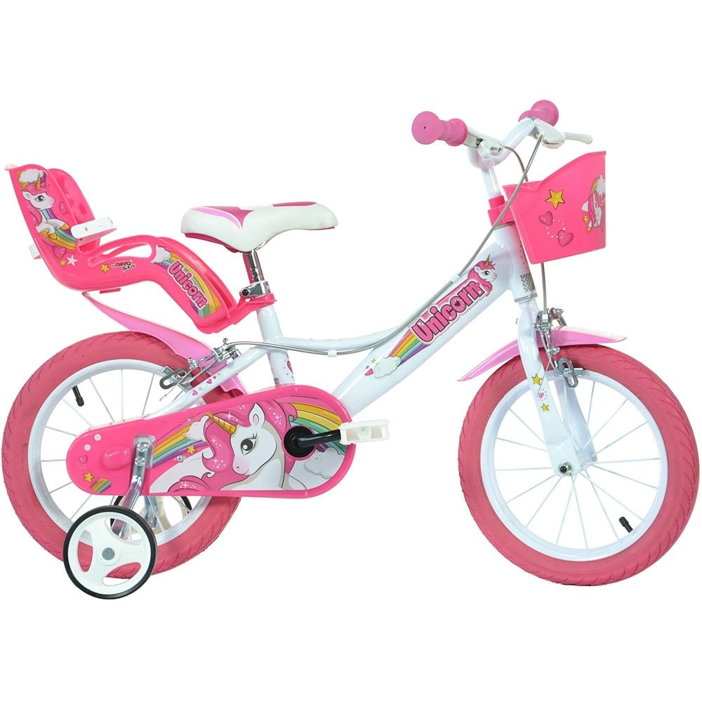 Dino Bikes bicicleta copii 16" pentru 6 ani+ Unicorn Imagine principală a produsului