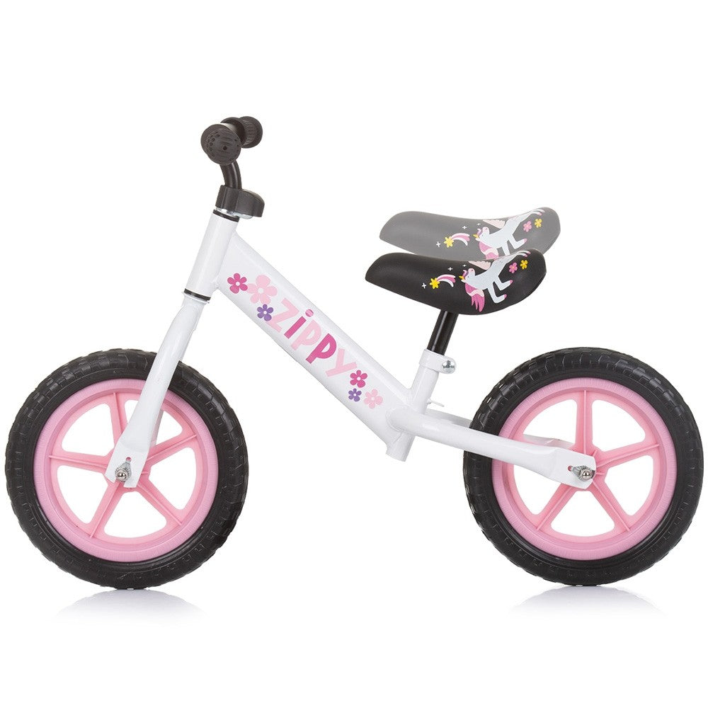 Chipolino bicicleta fara pedale 12" Zippy 3 ani+ Pink Imagine secundară a produsului