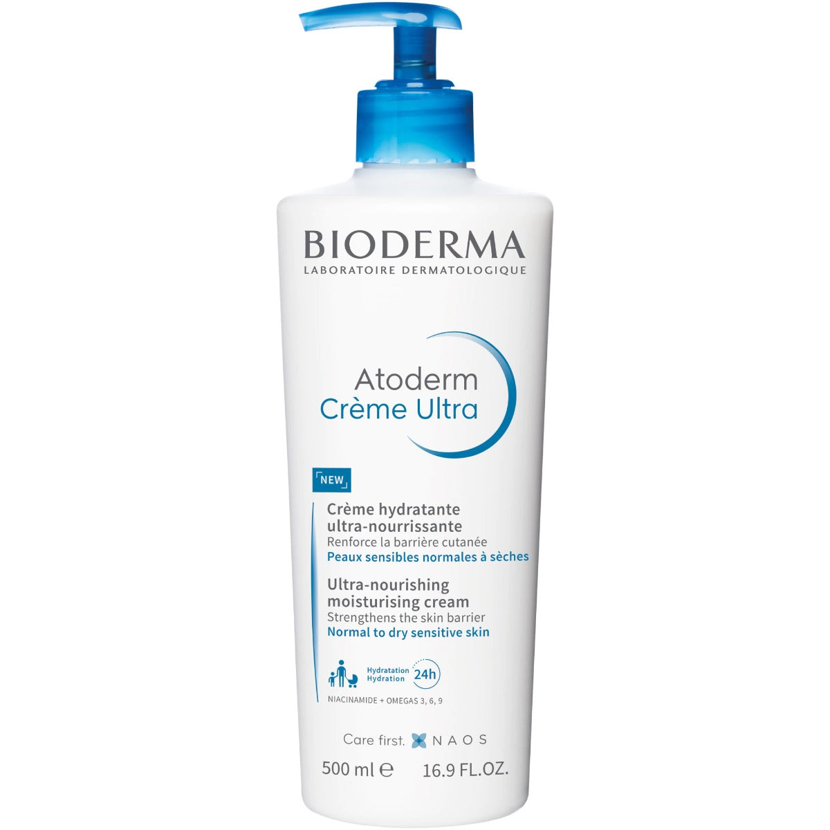 Bioderma Atoderm Crema Ultra 0m+, 500 ml Imagine principală a produsului