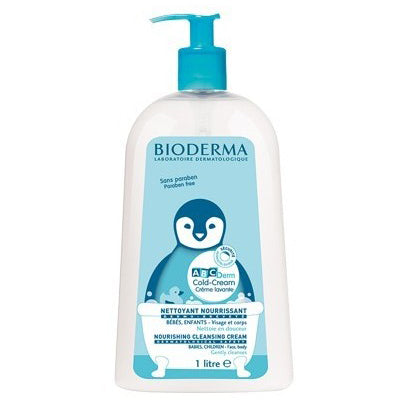Bioderma ABCDerm Cold Cream crema de spalare, 1000 ml Imagine principală a produsului