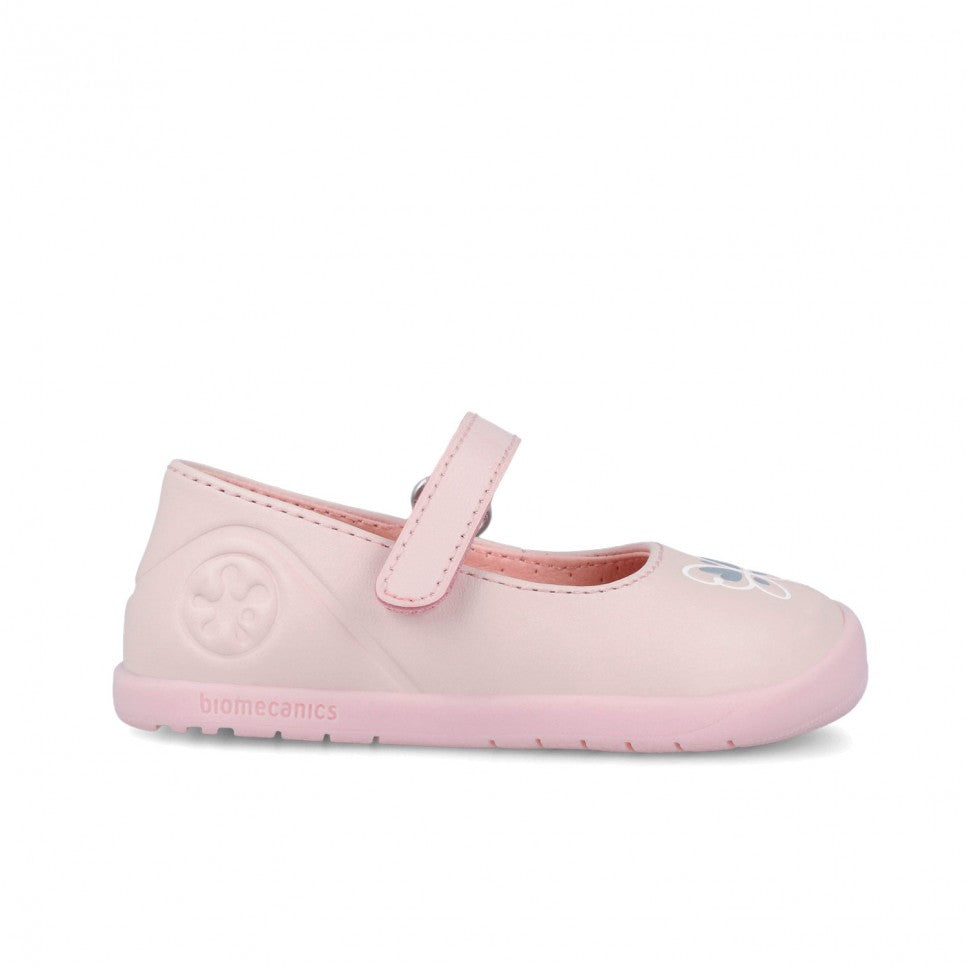 Biomecanics balerini fete First Steps Barefoot 19-26 Sauvage Cotton cu fluturas