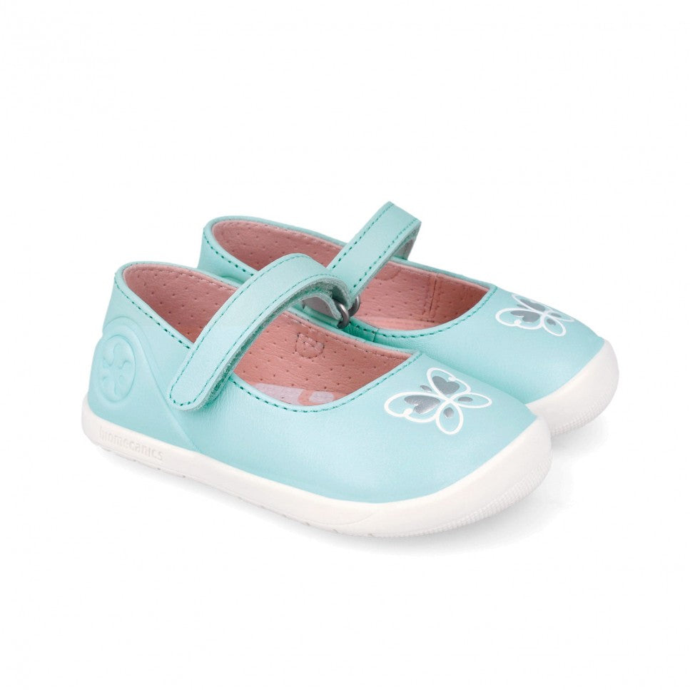 Biomecanics balerini fete First Steps Barefoot 19-26 Sauvage Sky cu fluturas Imagine principală a produsului
