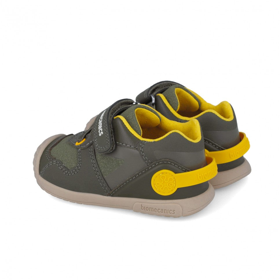 Biomecanics pantofi baieti 18-25 Sauvage Militare cu galben