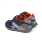 Biomecanics pantofi baieti 18-25 Serraje Azul Marino-portocaliu