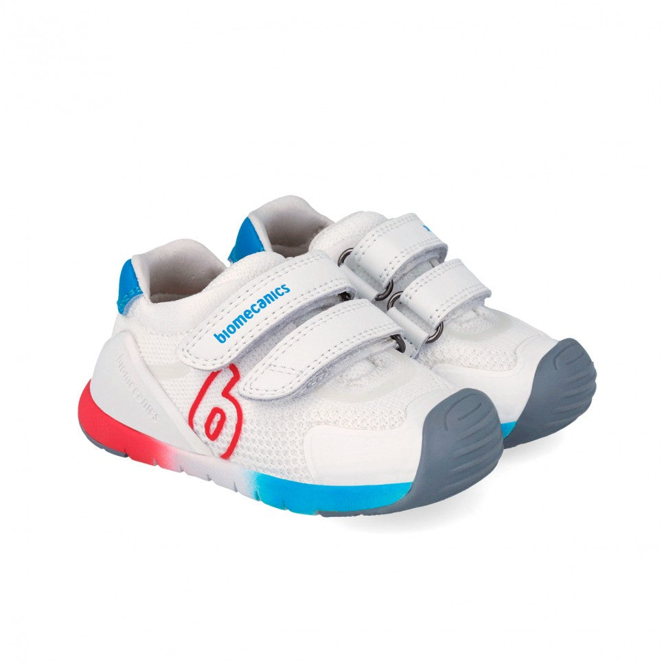 Biomecanics pantofi baieti 19-25 Rejilla Blanco Y Rojo