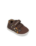 Biomecanics pantofi baieti Barefoot 19-26 Sauvage Choco cu animale