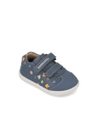Biomecanics pantofi baieti Barefoot 19-26 Sauvage Petrol cu animale