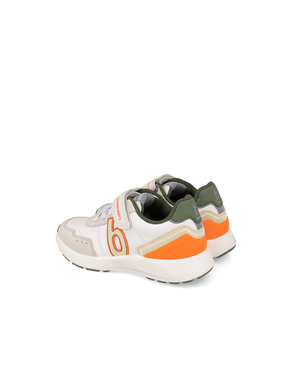 Biomecanics pantofi baieti 28-37 Napa Blanco Y Naranja