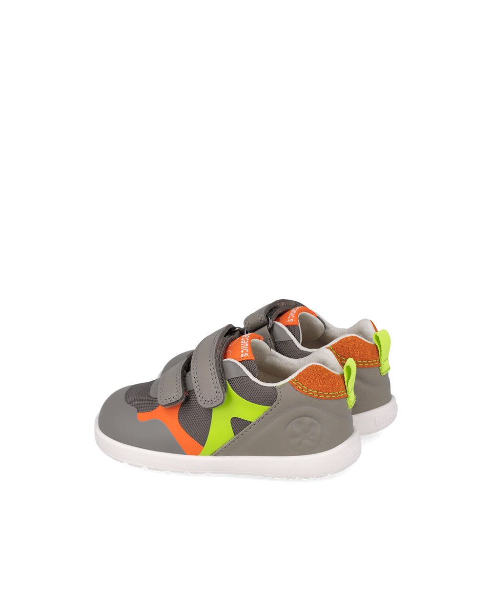 Biomecanics pantofi baieti Barefoot 19-26 Sauvage Grigio cu neon