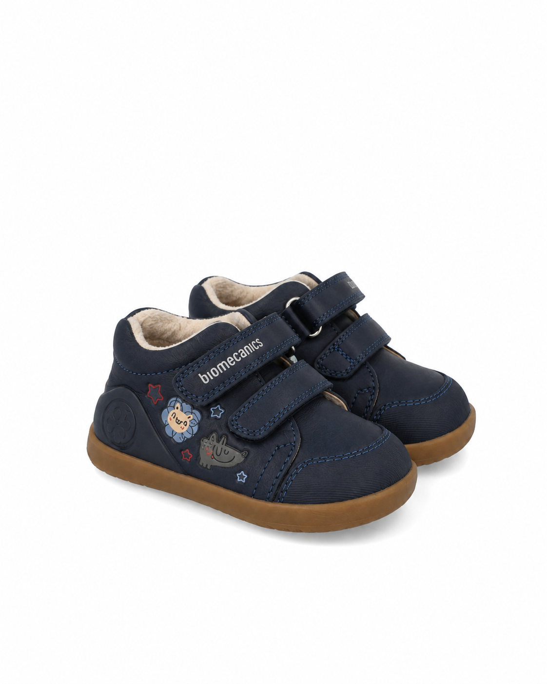 Biomecanics pantofi baieti Barefoot captusiti cu lana 19-26 Sauvage Ocean cu animale Imagine principală a produsului
