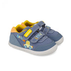 Biomecanics pantofi baieti First Steps Barefoot din panza canvas 19-26 Pique Jeans cu masina