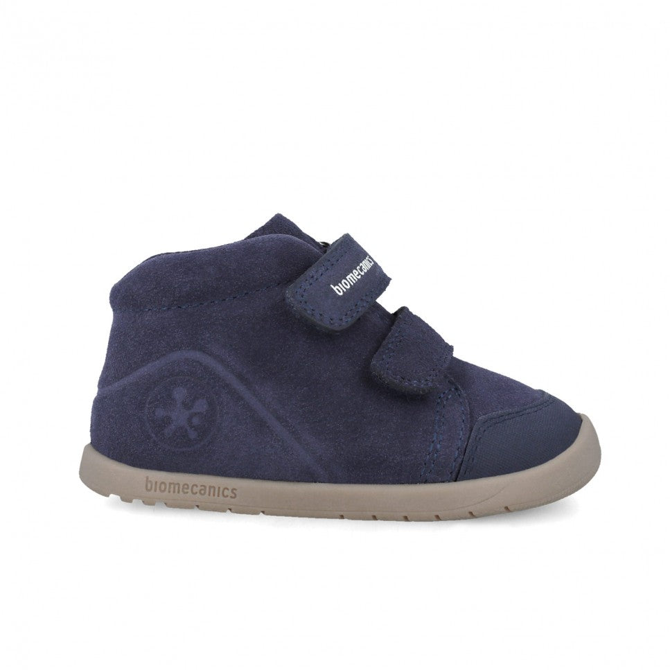 Biomecanics pantofi baieti Barefoot Primii Pasi 24 -26 Serraje Azul