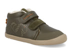 Biomecanics pantofi baieti captusiti Barefoot 24-26 Sauvage Militare cu dino