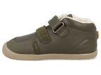 Biomecanics pantofi baieti captusiti Barefoot 24-26 Sauvage Militare cu dino