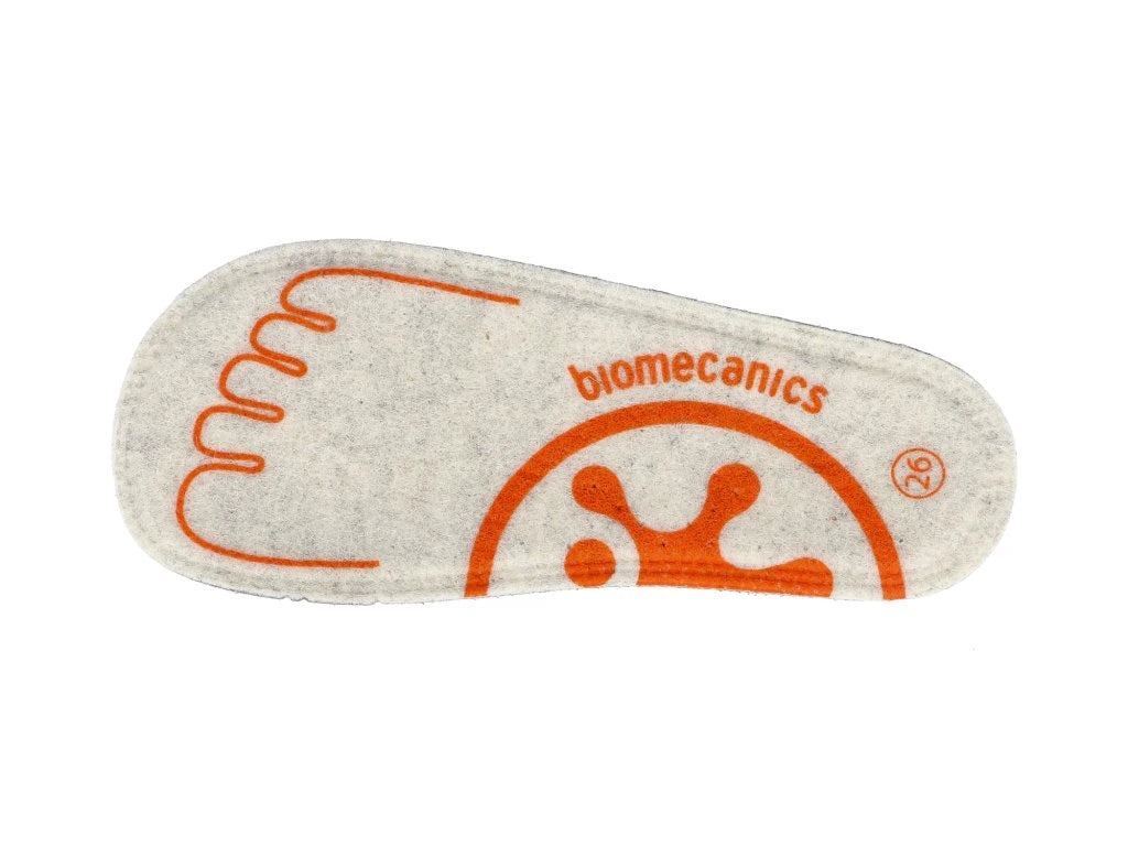 Biomecanics pantofi baieti captusiti Barefoot 24-26 Sauvage Militare cu dino
