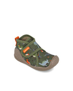 Biomecanics pantofi baieti de interior 18-24 Gabardina Kaki cu dino