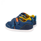 Biomecanics pantofi baieti din panza BAREFOOT 19-26 Pique Petrol