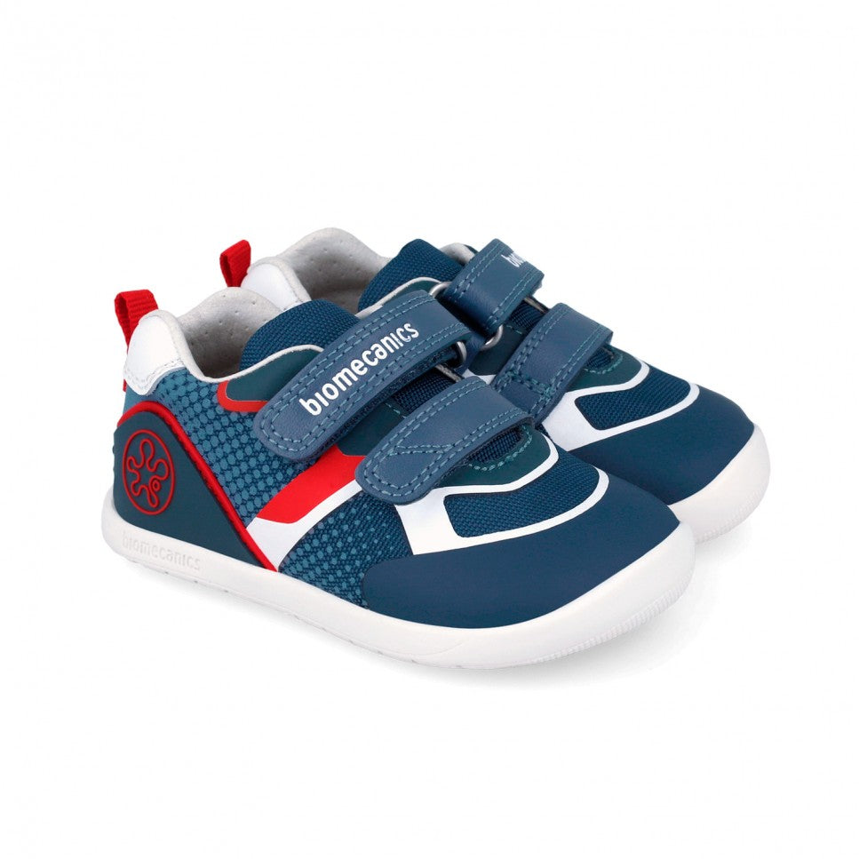 Biomecanics pantofi baieti  First Steps  Barefoot 19-26 Rejilla Petrol