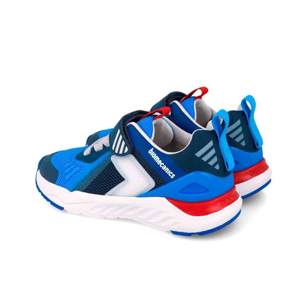 Biomecanics pantofi baieti sport cu LED 24-32 Rejilla Azul