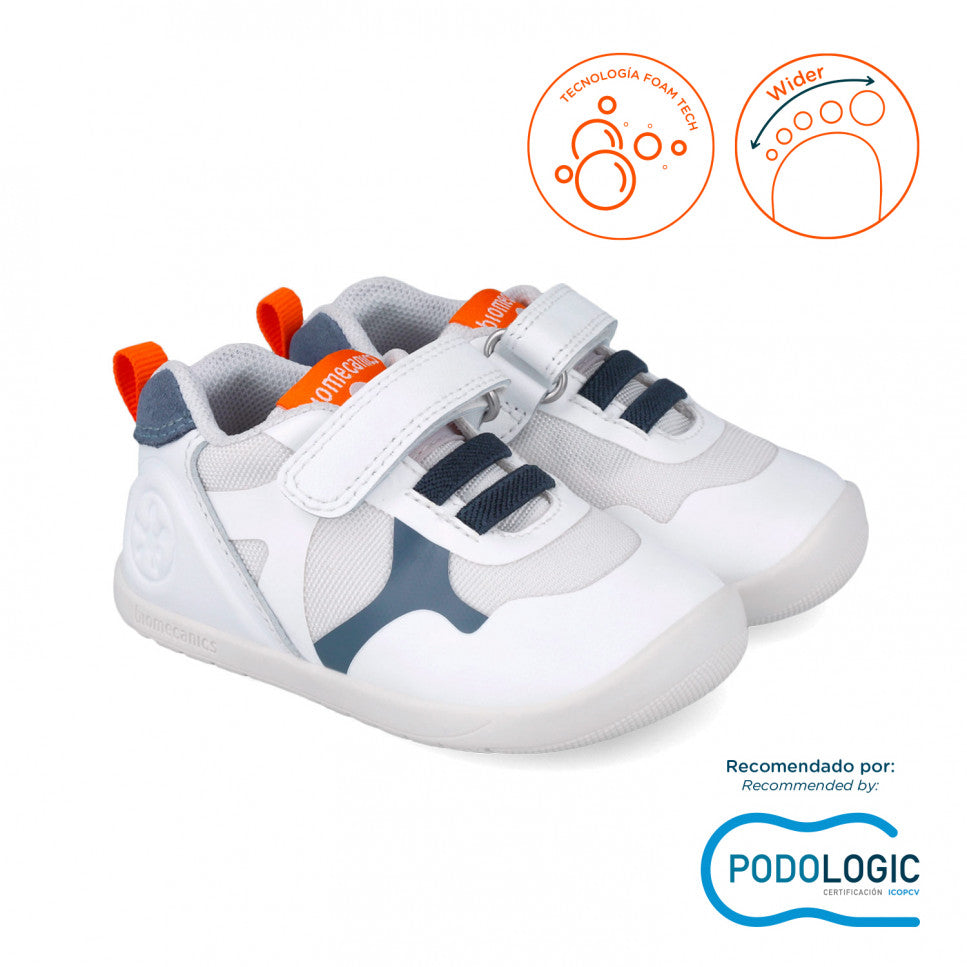Biomecanics pantofi baieti sport Primii pasi 19-23 Rejilla Blanco Y Indigo Imagine principală a produsului
