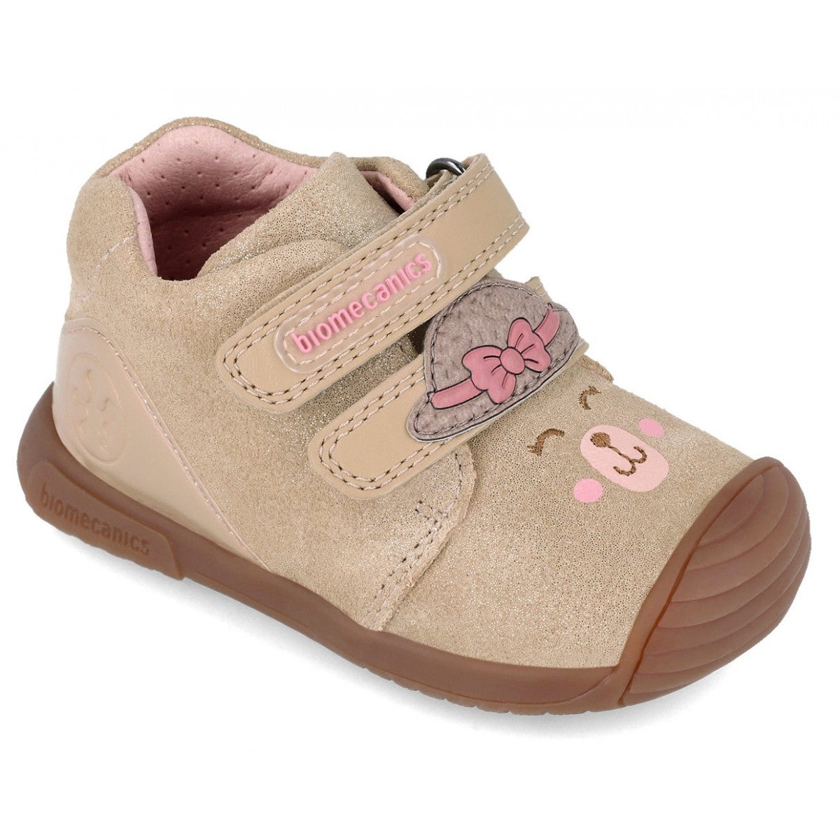 Biomecanics pantofi fete 18-24 Latte Macchiato ursulet