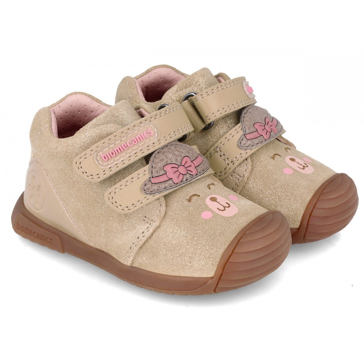 Biomecanics pantofi fete 18-24 Latte Macchiato ursulet