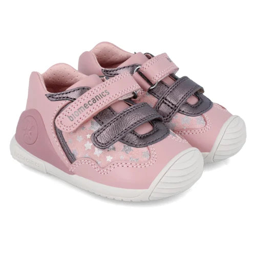 Biomecanics pantofi fete 18-24 Rosa cu stelute