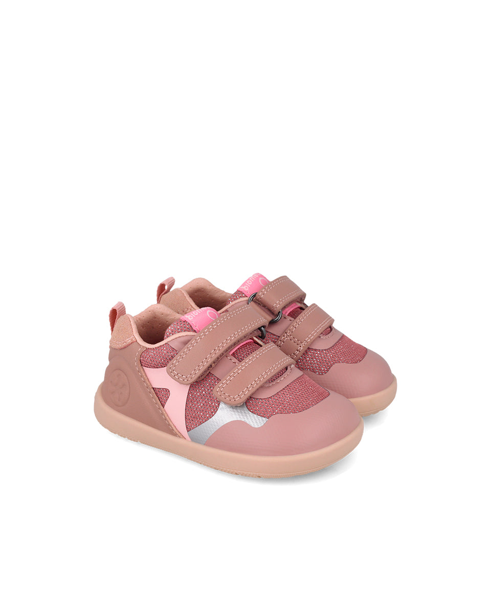 Biomecanics pantofi fete Barefoot 19-26 Sauvage Kiss cu sidef