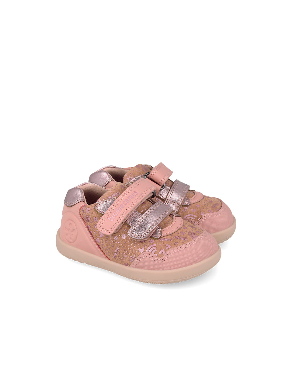 Biomecanics pantofi fete Barefoot 19-26 Sauvage Petalo cu cometa
