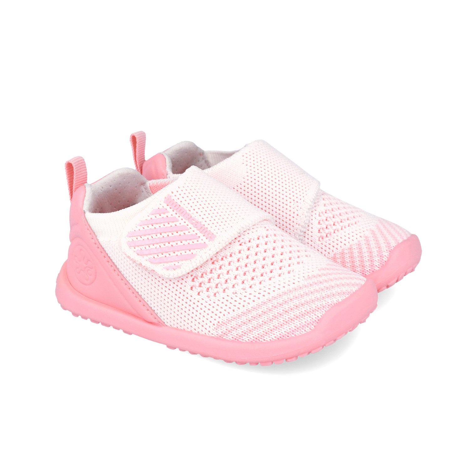 Biomecanics pantofi fete de casa Wider Biohome Barefoot Primii Pasi 19-26 Rejilla Blanco Y Rosa