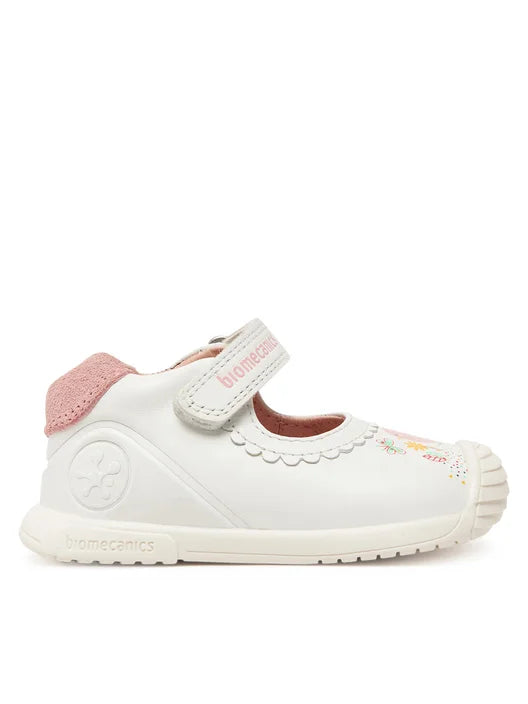 Biomecanics pantofi fete decupati 18-24 Napa Blanco cu puisor