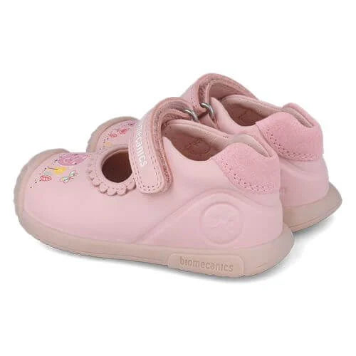 Biomecanics pantofi fete decupati 18-24 Sauvage Rosa cu puisor