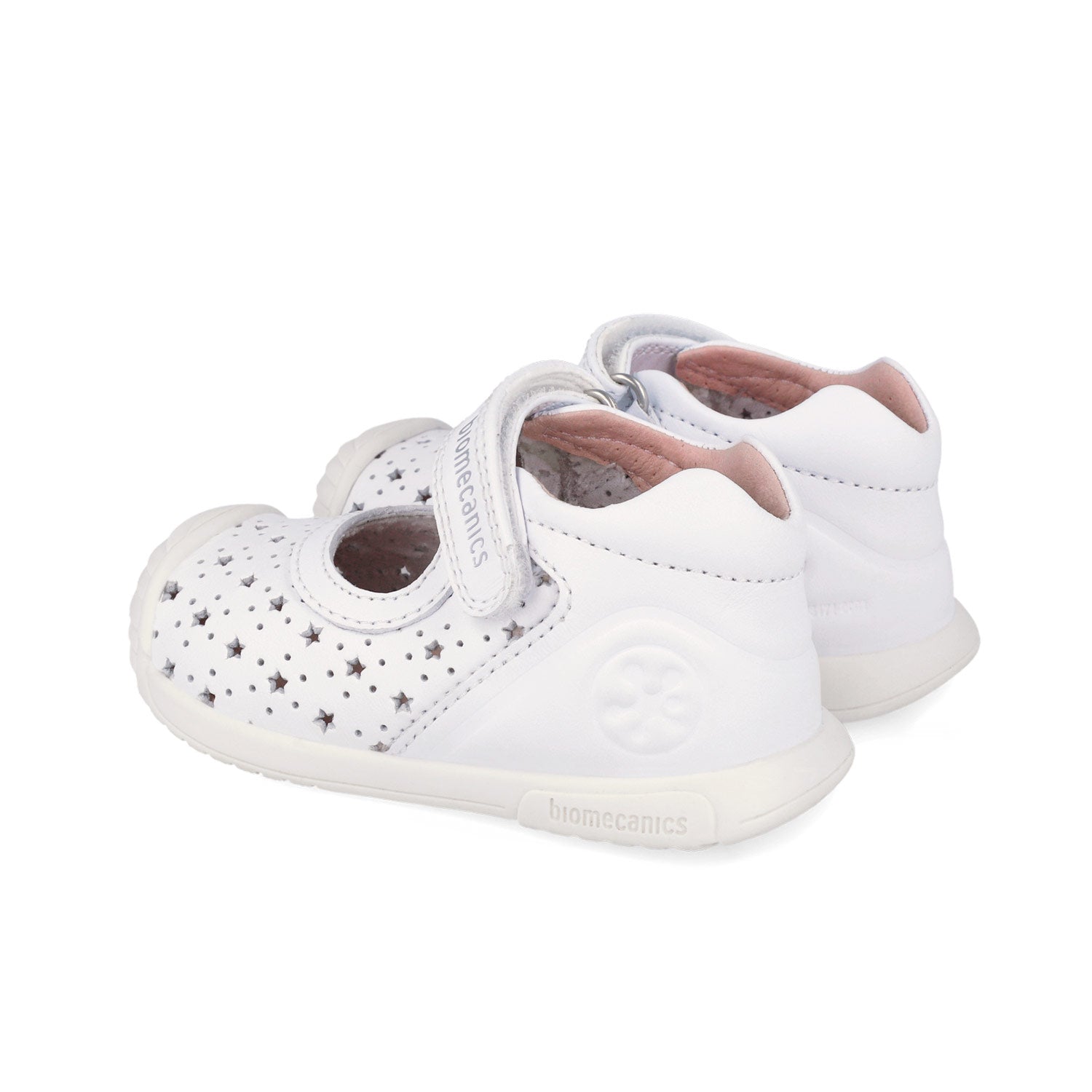 Biomecanics pantofi fete decupati 18-25 Sauvage Blanco cu stelute decupate