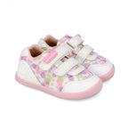 Biomecanics pantofi fete din panza BAREFOOT 19-26 Lurex Blanco