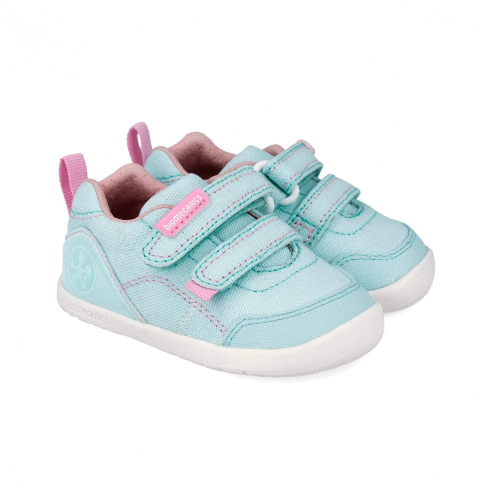 Biomecanics pantofi fete din panza BAREFOOT 19-26 Pique Sky Imagine principală a produsului