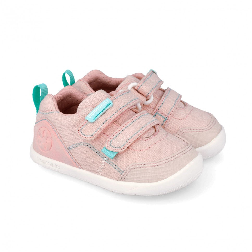 Biomecanics pantofi fete din panza BAREFOOT 19-26 Pique Rosa Imagine principală a produsului