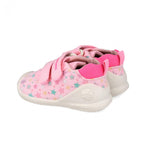 Biomecanics pantofi fete din panza canvas First Steps 18-24 Lurex Rosa cu stelute