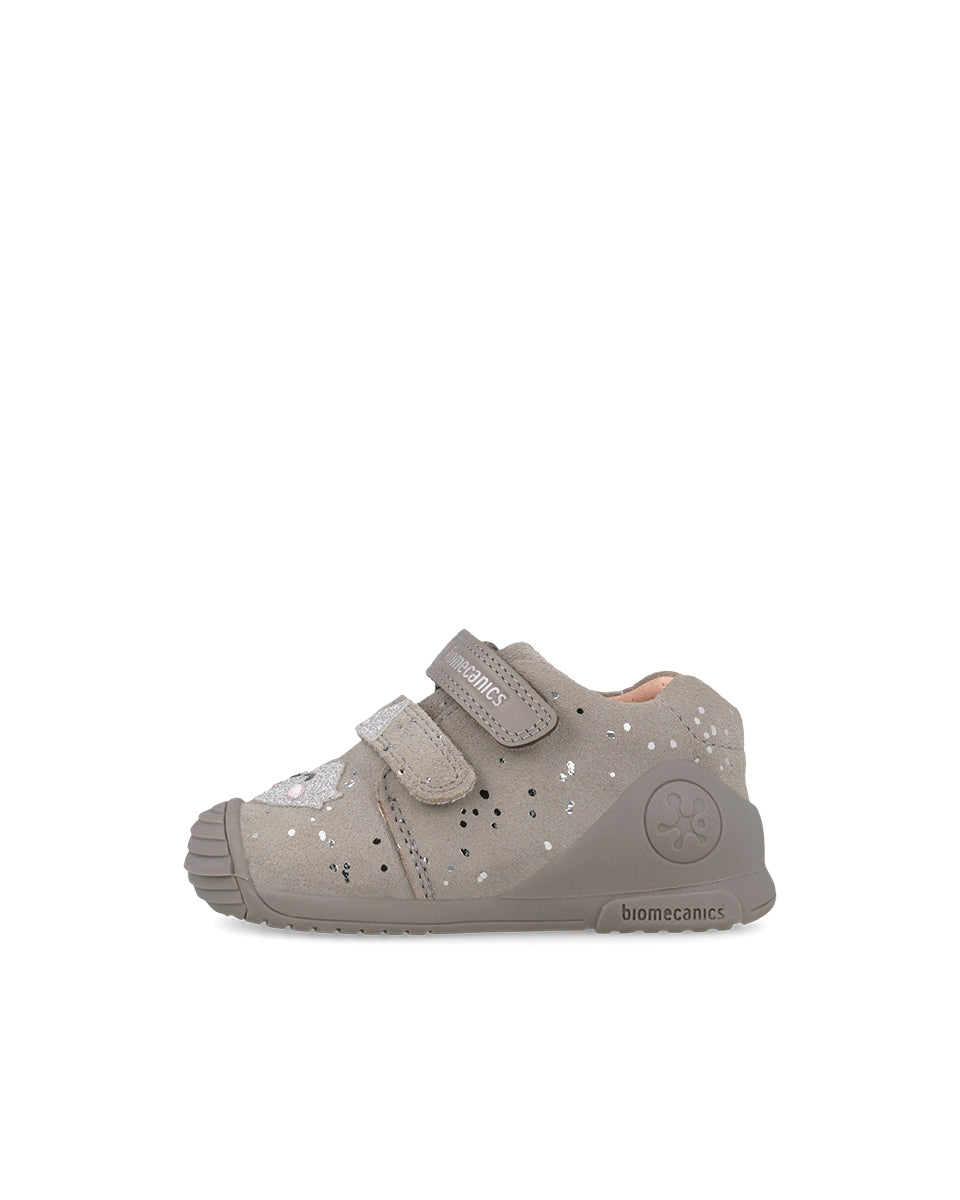 Biomecanics pantofi fete 18-25 Serraje Laminado Grigio cu Raton