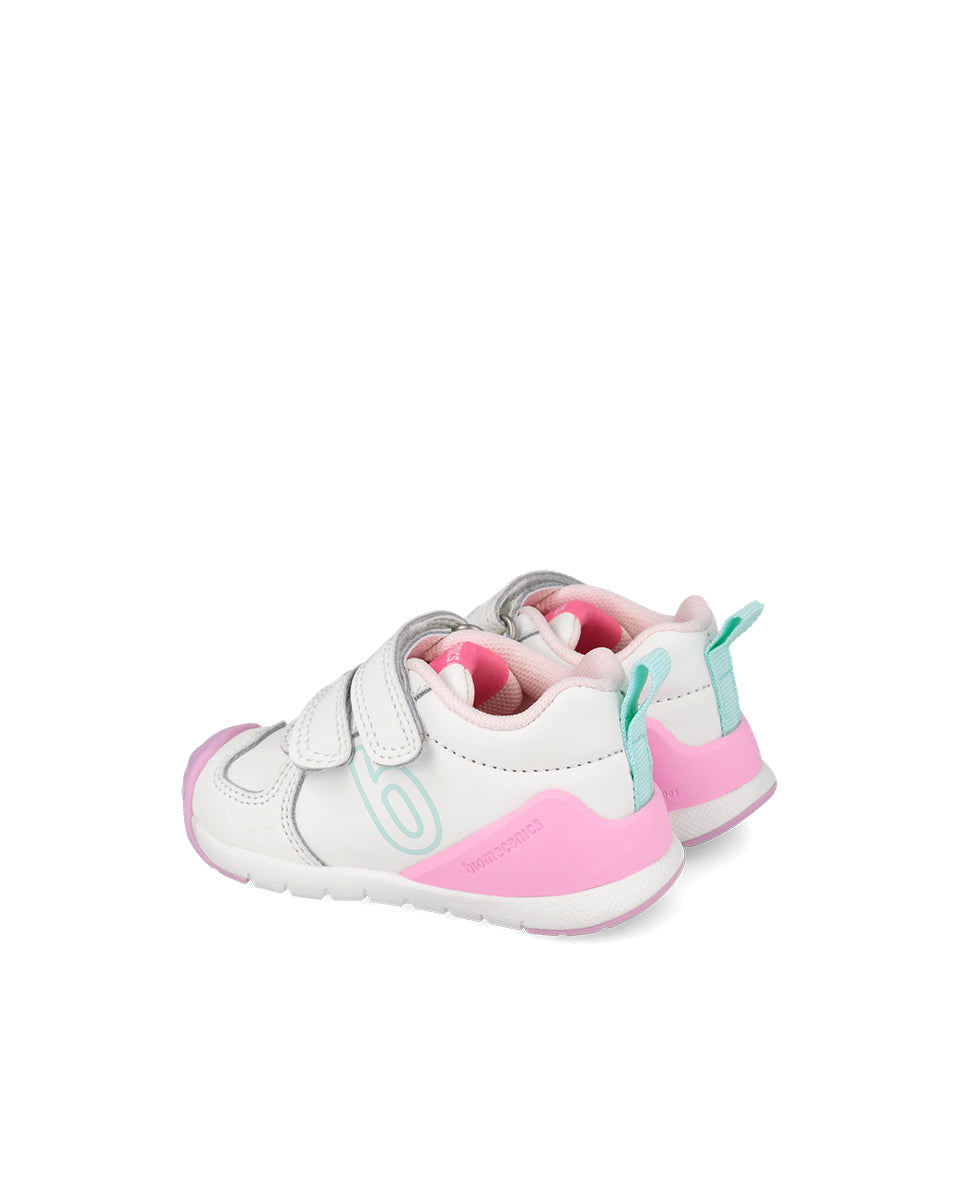 Biomecanics pantofi fete sport 19-25 Mat Blanco Y Rosa